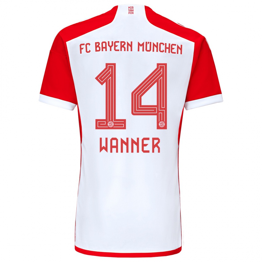 Herren Paul Wanner #14 Rot-Weiss Heimtrikot Trikot 2023/24 T-Shirt Belgien