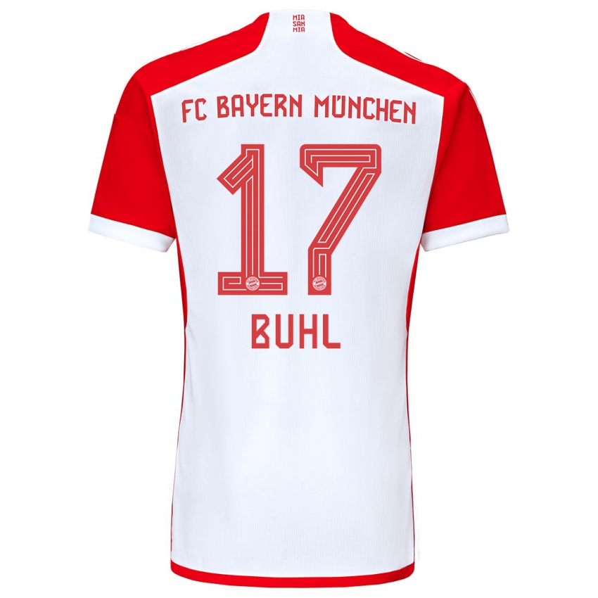 Herren Klara Buhl #17 Rot-Weiss Heimtrikot Trikot 2023/24 T-Shirt Belgien