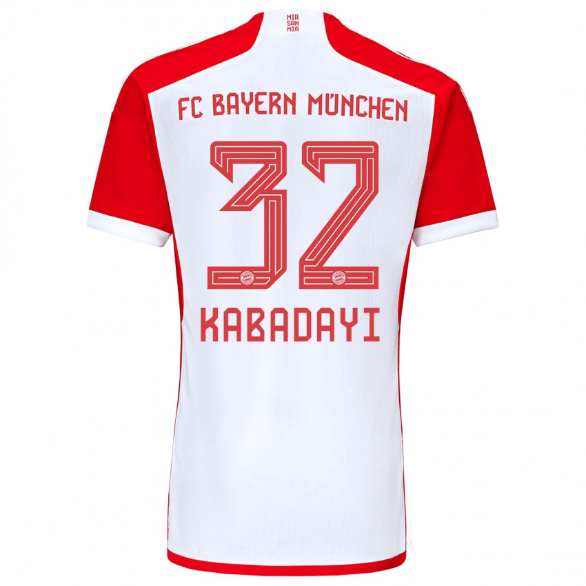 Herren Yusuf Kabadayi #32 Rot-Weiss Heimtrikot Trikot 2023/24 T-Shirt Belgien