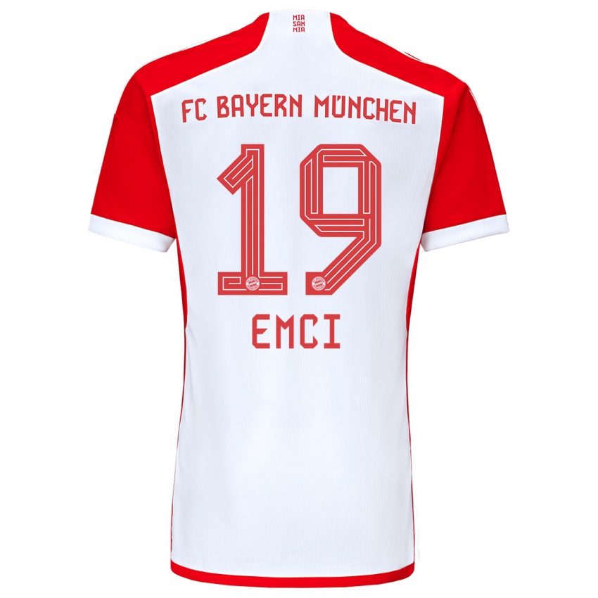 Herren Ben Emci #19 Rot-Weiss Heimtrikot Trikot 2023/24 T-Shirt Belgien