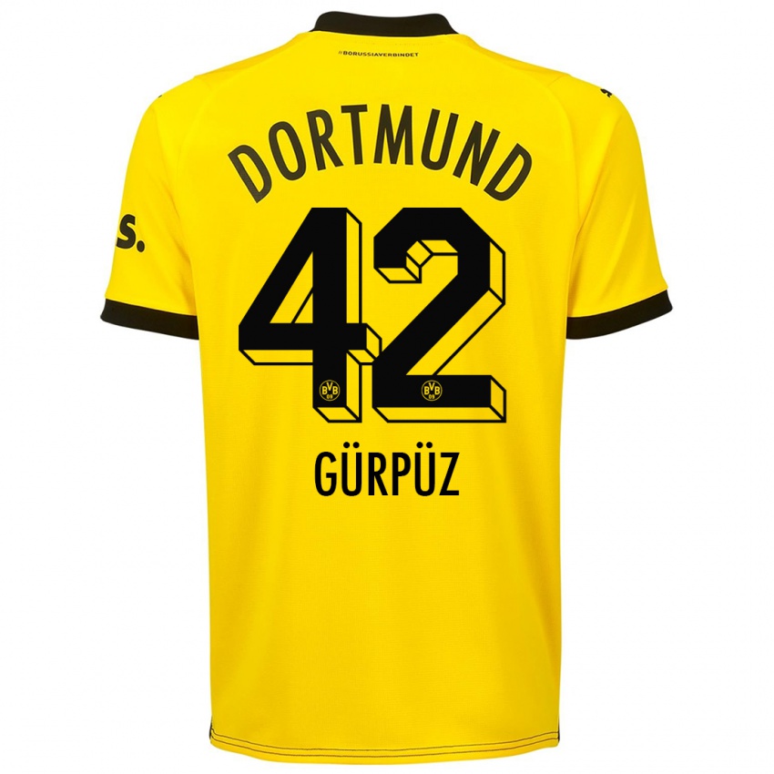Herren Goktan Gurpuz #42 Gelb Heimtrikot Trikot 2023/24 T-Shirt Belgien