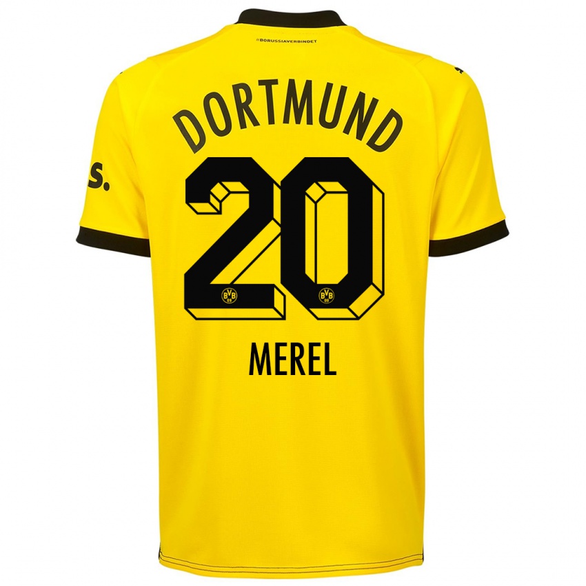 Herren Freriks Merel #20 Gelb Heimtrikot Trikot 2023/24 T-Shirt Belgien