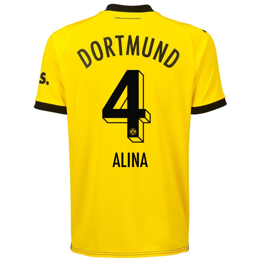 Herren Grijseels Alina #4 Gelb Heimtrikot Trikot 2023/24 T-Shirt Belgien