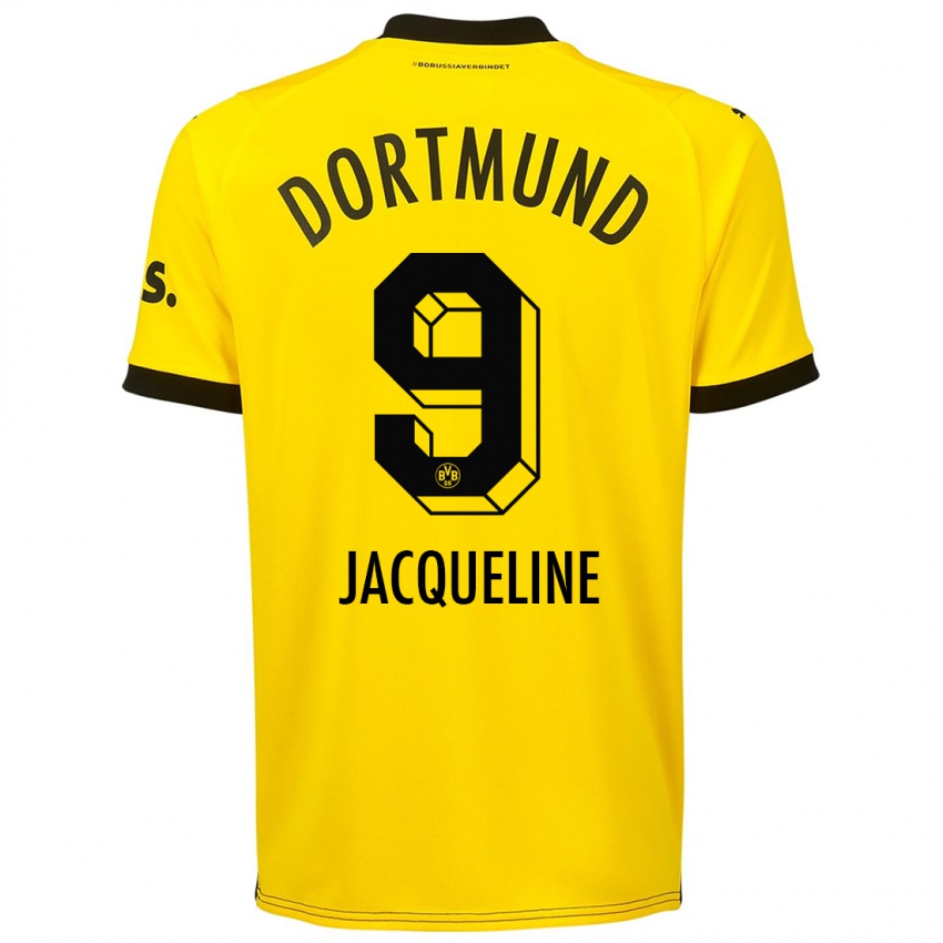 Herren Moreno Jacqueline #9 Gelb Heimtrikot Trikot 2023/24 T-Shirt Belgien