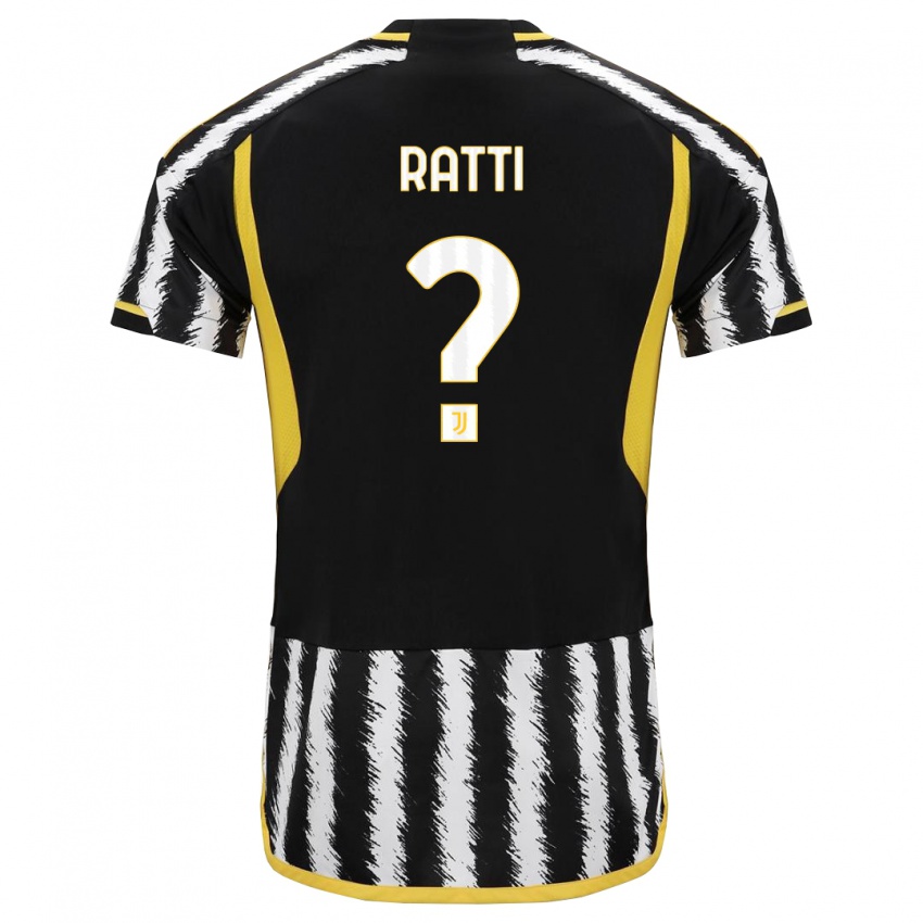 Heren Leonardo Ratti #0 Zwart Wit Thuisshirt Thuistenue 2023/24 T-Shirt België