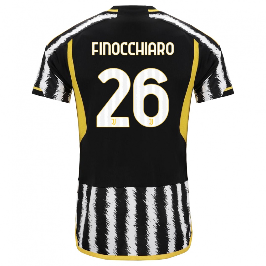 Heren Gabriele Finocchiaro #26 Zwart Wit Thuisshirt Thuistenue 2023/24 T-Shirt België