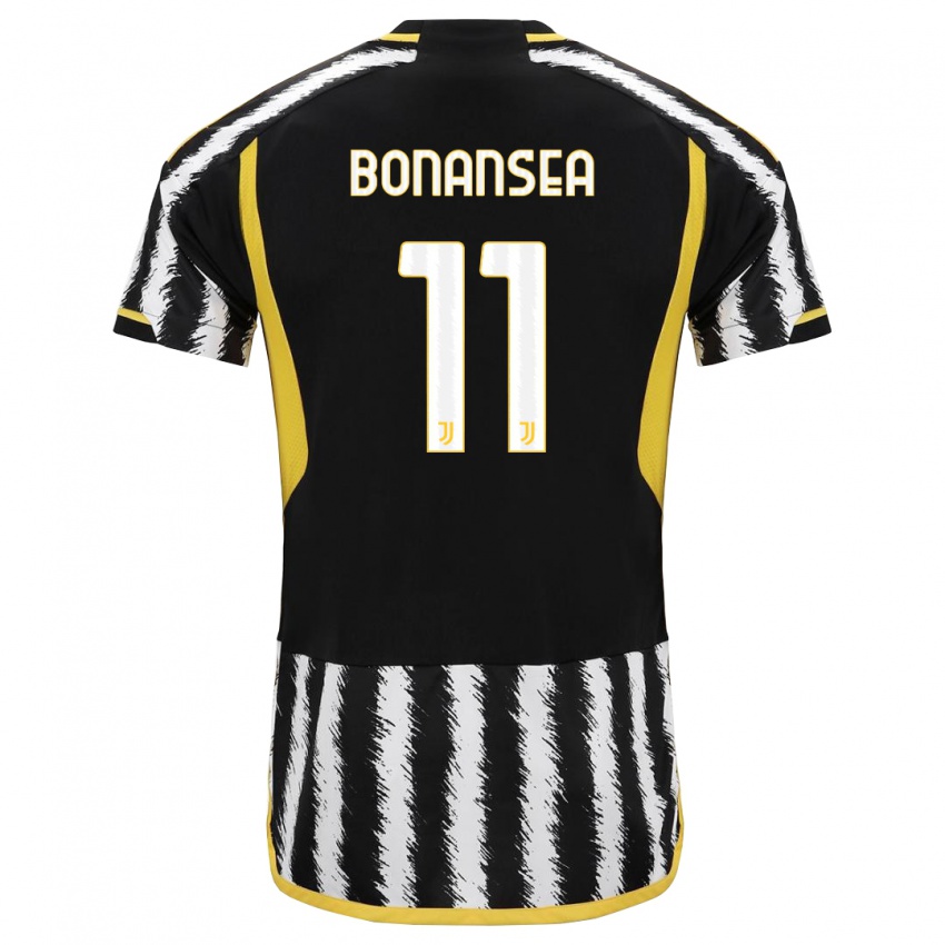 Herren Barbara Bonansea #11 Schwarz-Weiss Heimtrikot Trikot 2023/24 T-Shirt Belgien