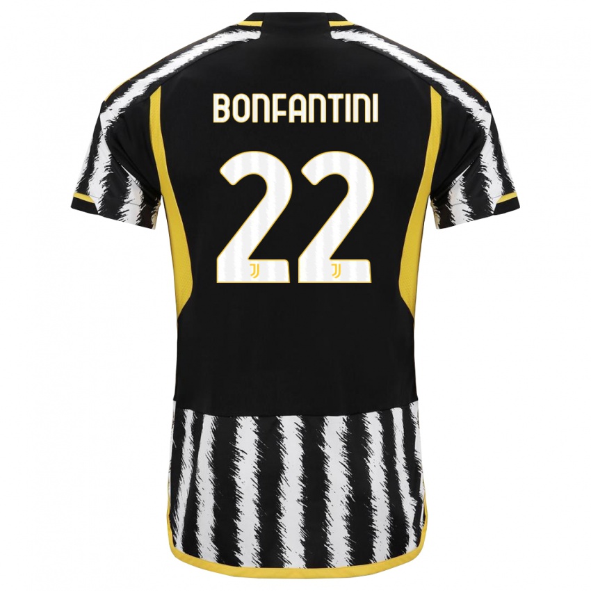 Heren Agnese Bonfantini #22 Zwart Wit Thuisshirt Thuistenue 2023/24 T-Shirt België