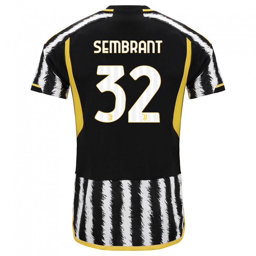 Herren Linda Sembrant #32 Schwarz-Weiss Heimtrikot Trikot 2023/24 T-Shirt Belgien