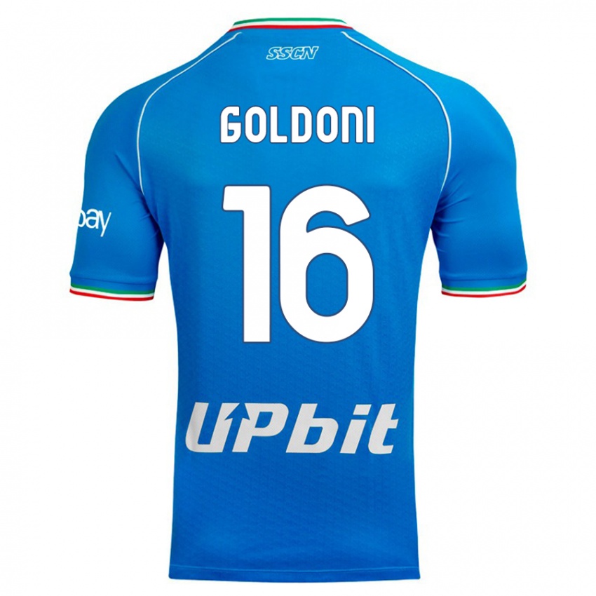 Herren Eleonora Goldoni #16 Himmelblau Heimtrikot Trikot 2023/24 T-Shirt Belgien