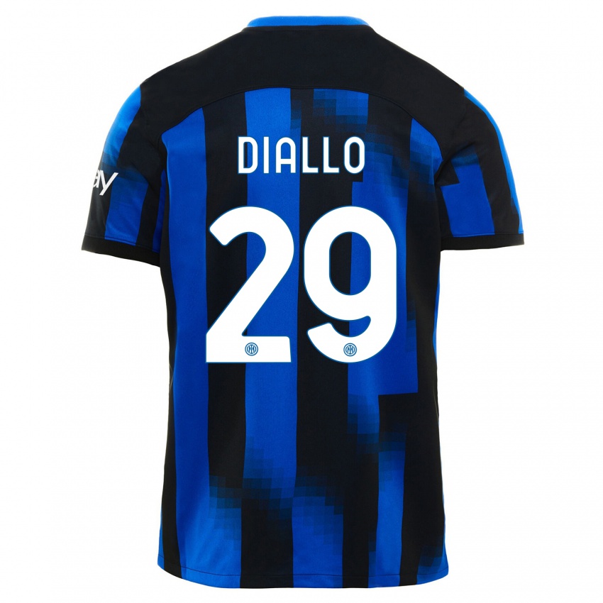 Herren Oumar Diallo #29 Schwarz Blau Heimtrikot Trikot 2023/24 T-Shirt Belgien