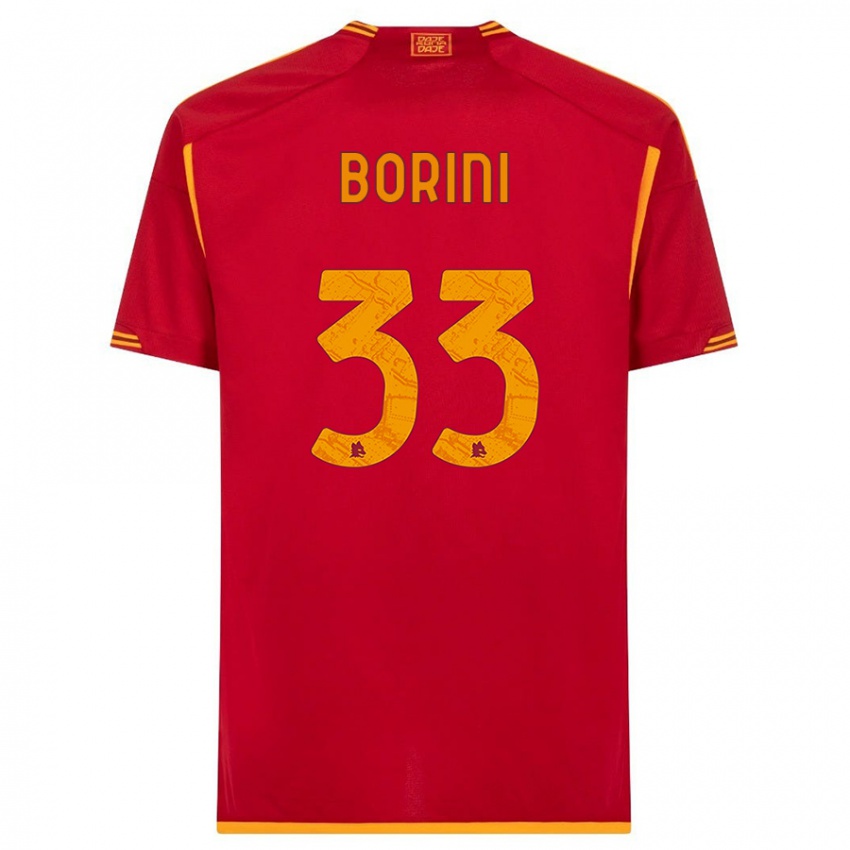 Herren Joyce Borini #33 Rot Heimtrikot Trikot 2023/24 T-Shirt Belgien