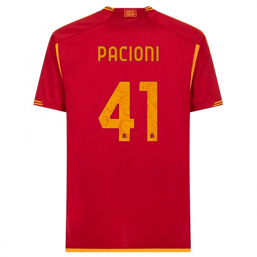 Herren Eleonora Pacioni #41 Rot Heimtrikot Trikot 2023/24 T-Shirt Belgien