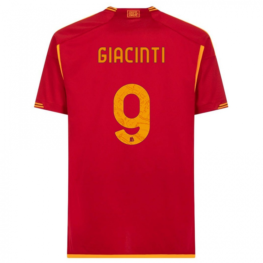 Herren Valentina Giacinti #9 Rot Heimtrikot Trikot 2023/24 T-Shirt Belgien