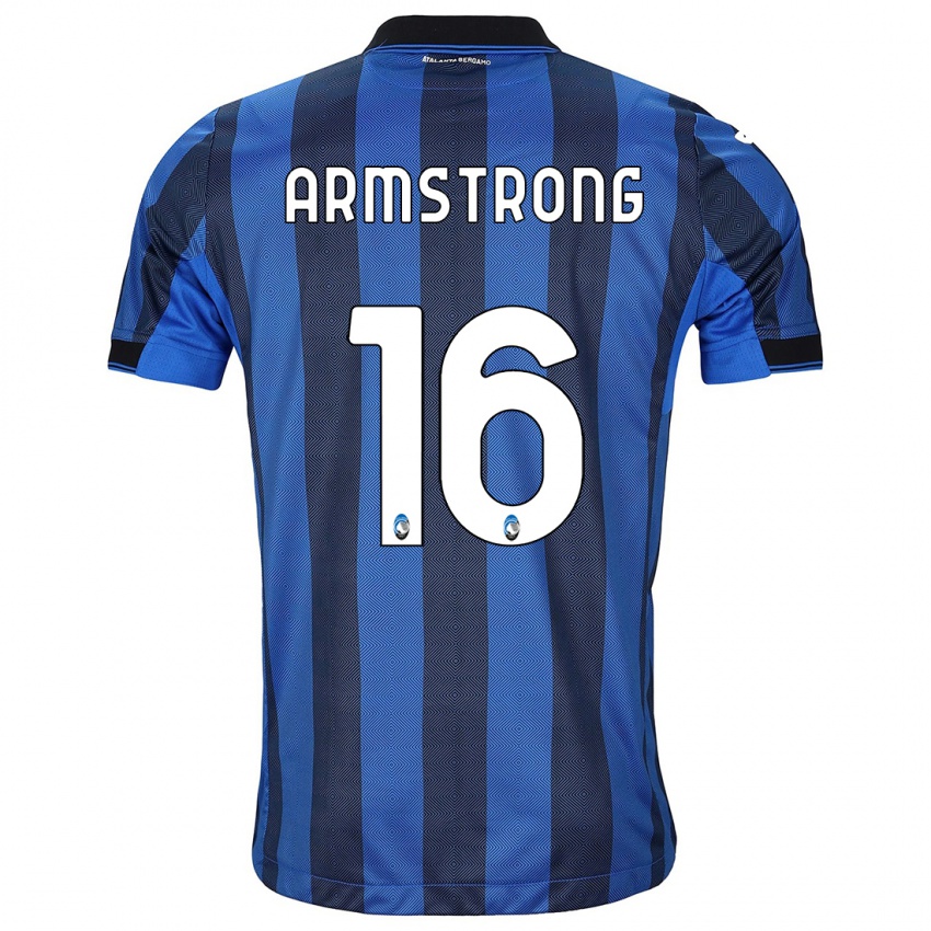 Herren Daniel Armstrong #16 Schwarz Blau Heimtrikot Trikot 2023/24 T-Shirt Belgien