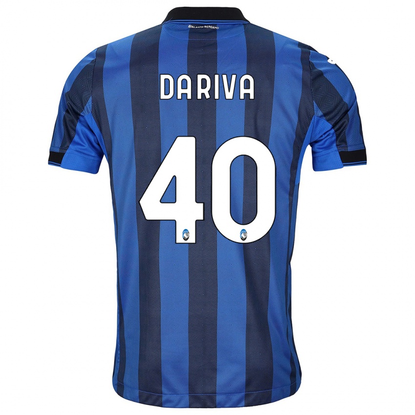 Herren Jacopo Da Riva #40 Schwarz Blau Heimtrikot Trikot 2023/24 T-Shirt Belgien