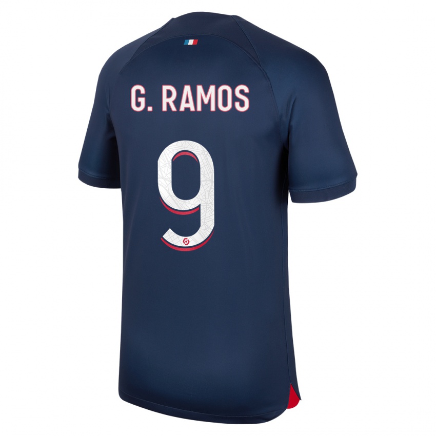 Herren Goncalo Ramos #9 Blau Rot Heimtrikot Trikot 2023/24 T-Shirt Belgien