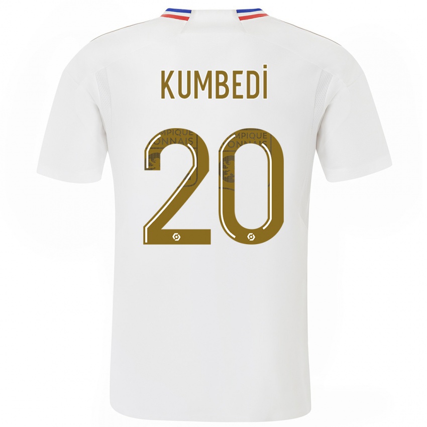 Heren Saël Kumbedi #20 Wit Thuisshirt Thuistenue 2023/24 T-Shirt België