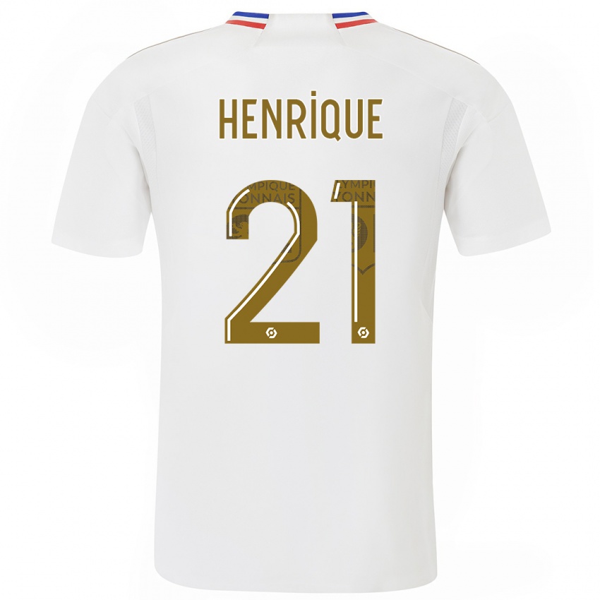 Heren Henrique #21 Wit Thuisshirt Thuistenue 2023/24 T-Shirt België