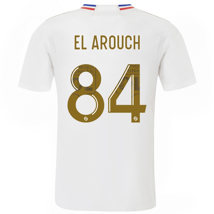 Herren Mohamed El Arouch #84 Weiß Heimtrikot Trikot 2023/24 T-Shirt Belgien