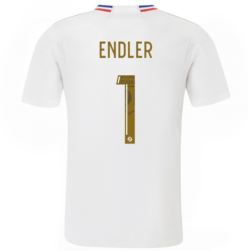 Homme Maillot Christiane Endler #1 Blanc Tenues Domicile 2023/24 T-Shirt Belgique