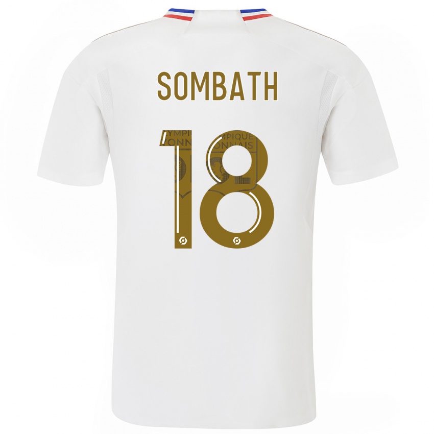 Herren Alice Sombath #18 Weiß Heimtrikot Trikot 2023/24 T-Shirt Belgien