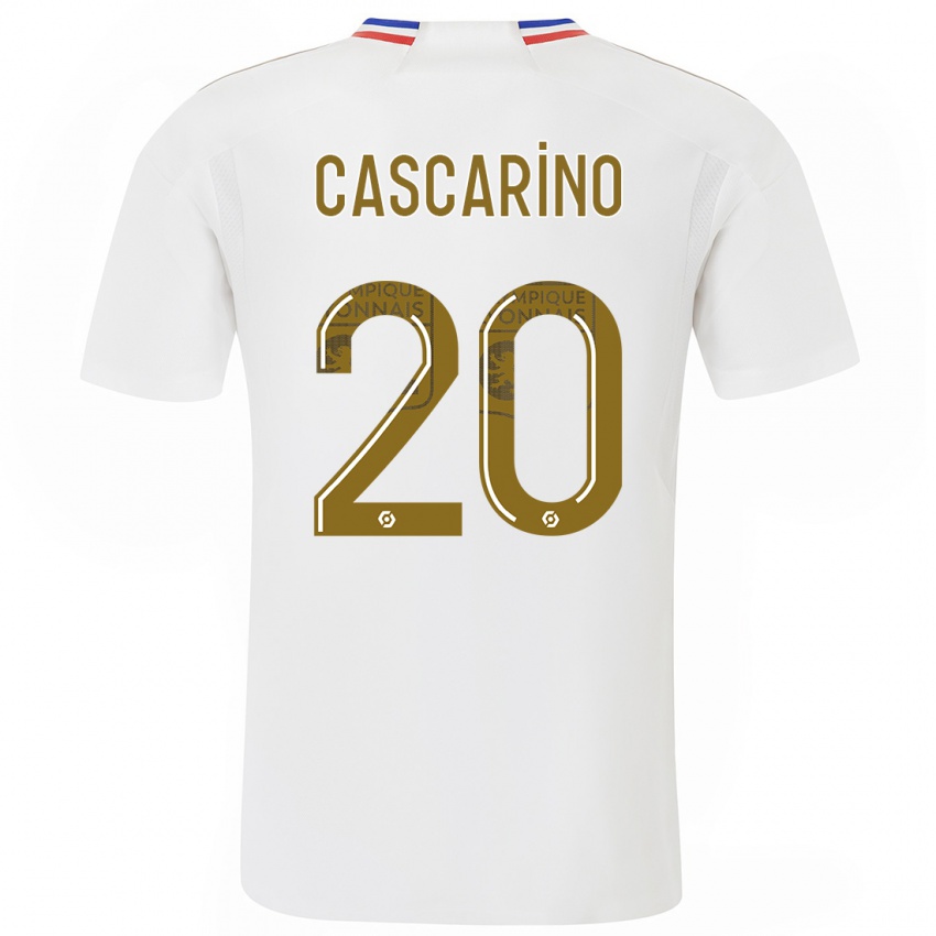 Herren Delphine Cascarino #20 Weiß Heimtrikot Trikot 2023/24 T-Shirt Belgien