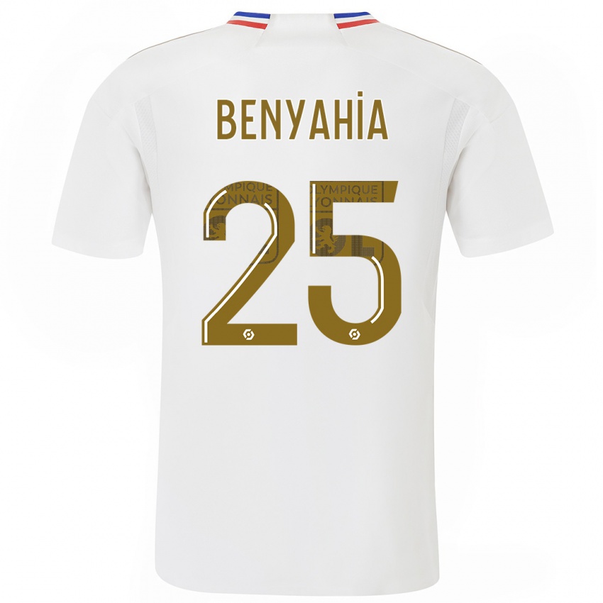 Herren Ines Benyahia #25 Weiß Heimtrikot Trikot 2023/24 T-Shirt Belgien