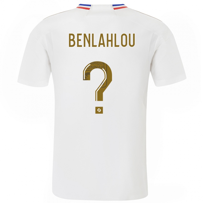 Heren Daryll Benlahlou #0 Wit Thuisshirt Thuistenue 2023/24 T-Shirt België