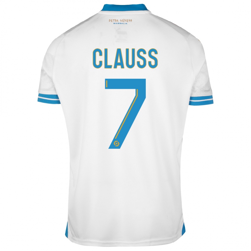 Herren Jonathan Clauss #7 Weiß Heimtrikot Trikot 2023/24 T-Shirt Belgien