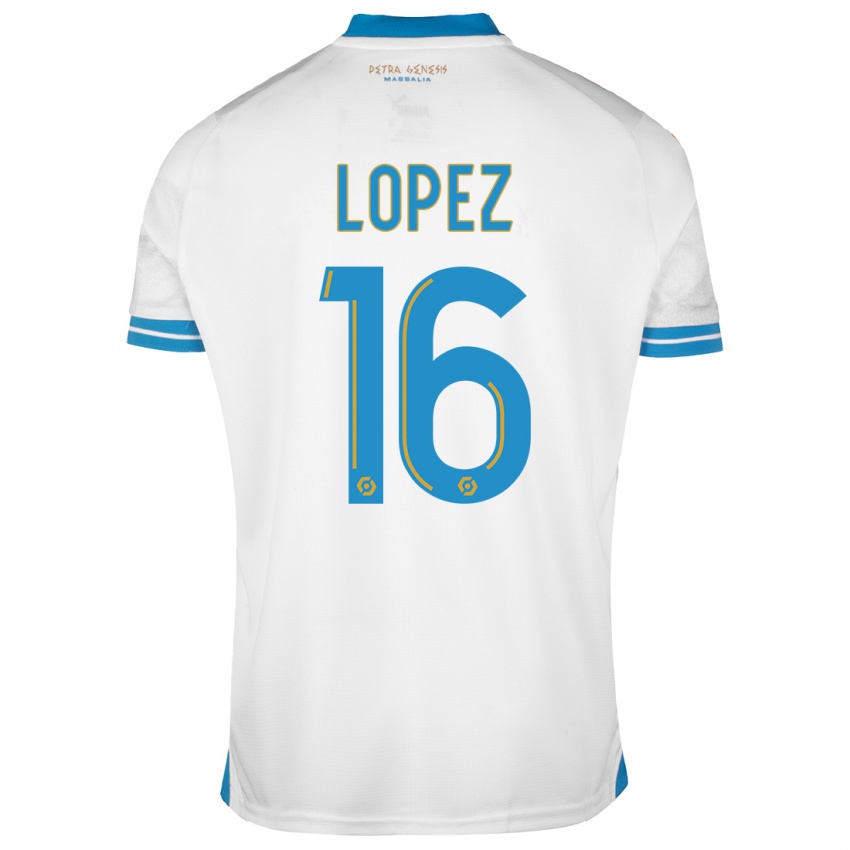 Herren Pau Lopez #16 Weiß Heimtrikot Trikot 2023/24 T-Shirt Belgien
