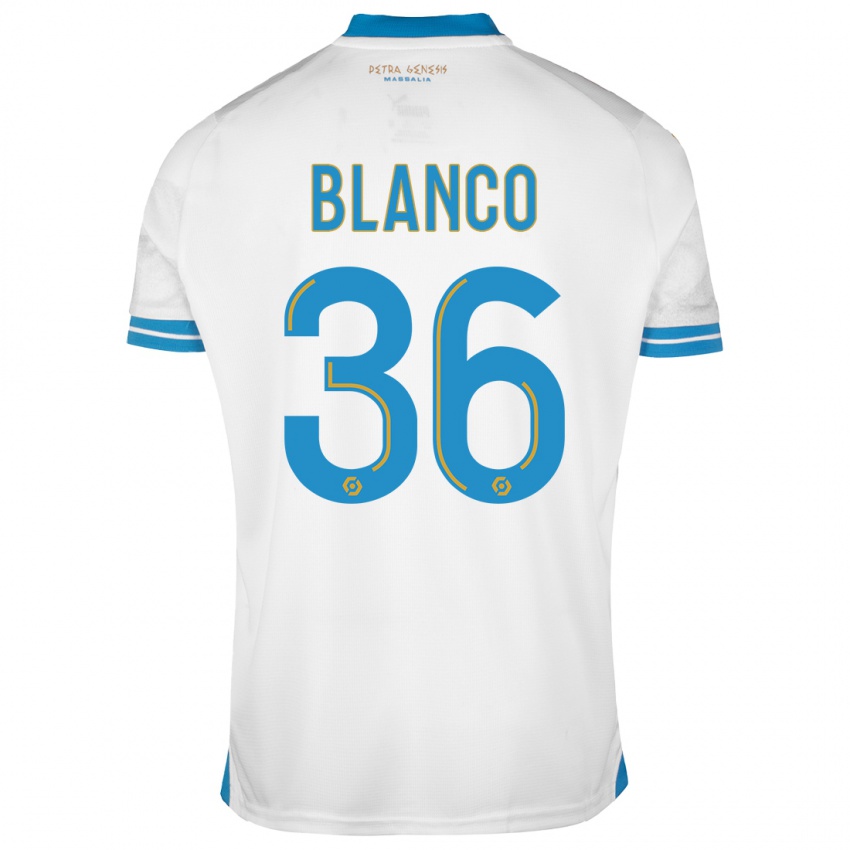 Homme Maillot Ruben Blanco #36 Blanc Tenues Domicile 2023/24 T-Shirt Belgique