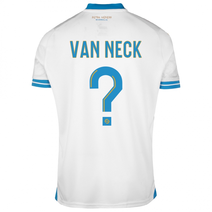 Homme Maillot Jelle Van Neck #0 Blanc Tenues Domicile 2023/24 T-Shirt Belgique