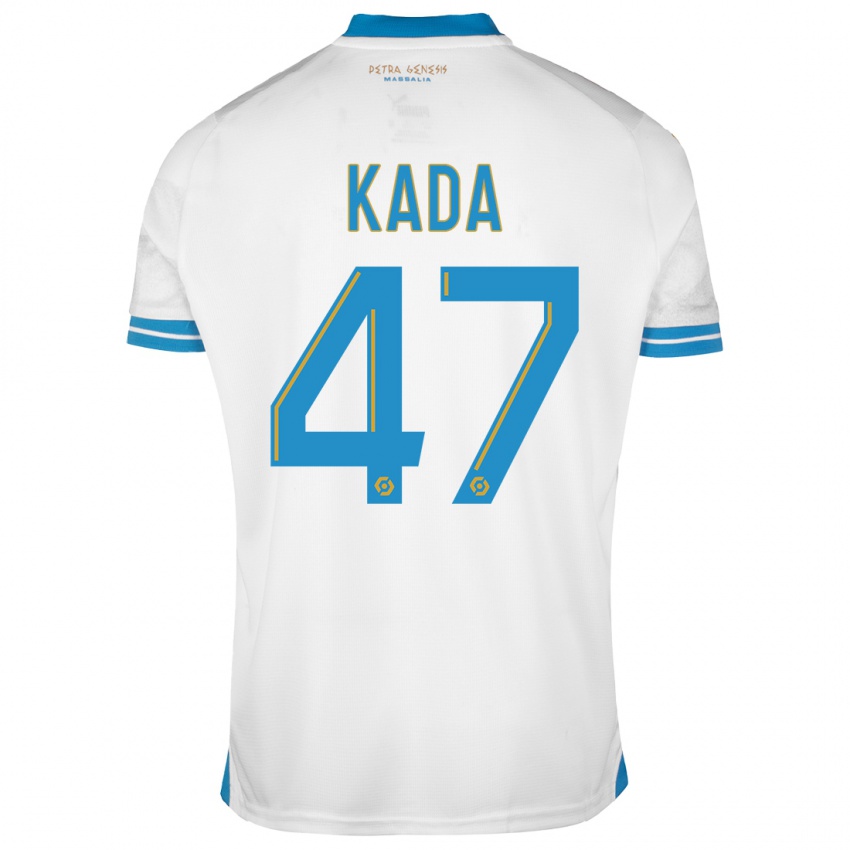 Herren Joakim Kada #47 Weiß Heimtrikot Trikot 2023/24 T-Shirt Belgien
