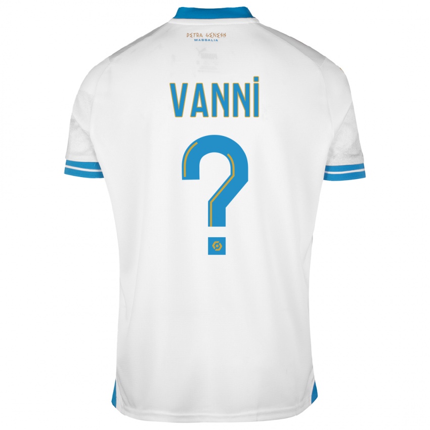 Homme Maillot Fabio Vanni #0 Blanc Tenues Domicile 2023/24 T-Shirt Belgique
