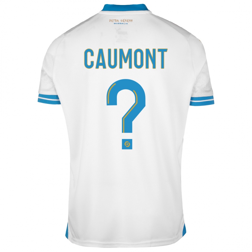 Herren Enzo Caumont #0 Weiß Heimtrikot Trikot 2023/24 T-Shirt Belgien