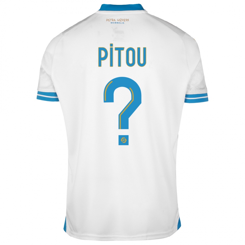 Herren Jonathan Pitou #0 Weiß Heimtrikot Trikot 2023/24 T-Shirt Belgien