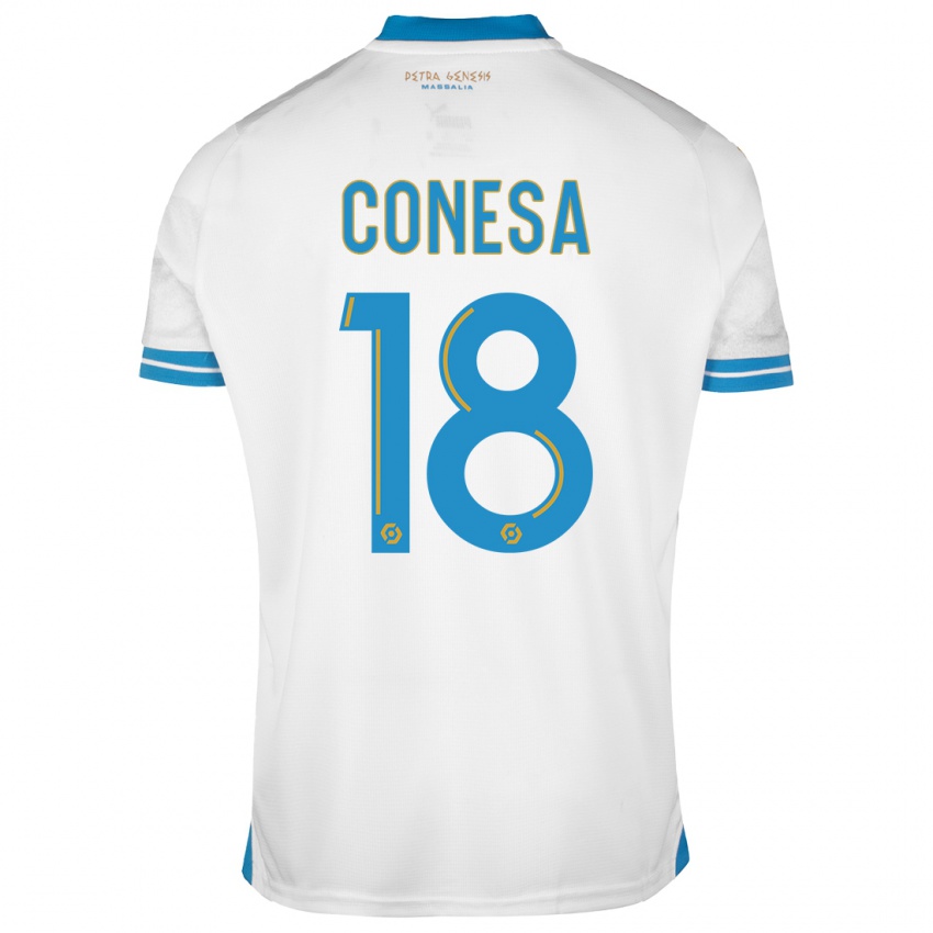 Herren Anna Conesa #18 Weiß Heimtrikot Trikot 2023/24 T-Shirt Belgien