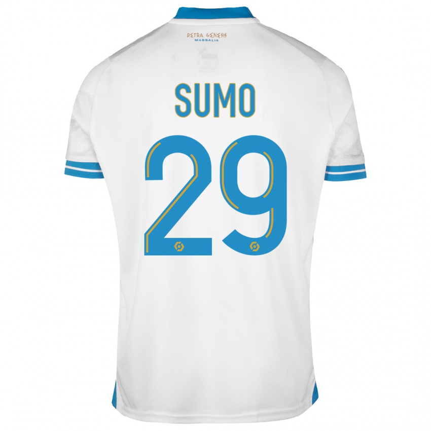 Heren Eva Sumo #29 Wit Thuisshirt Thuistenue 2023/24 T-Shirt België