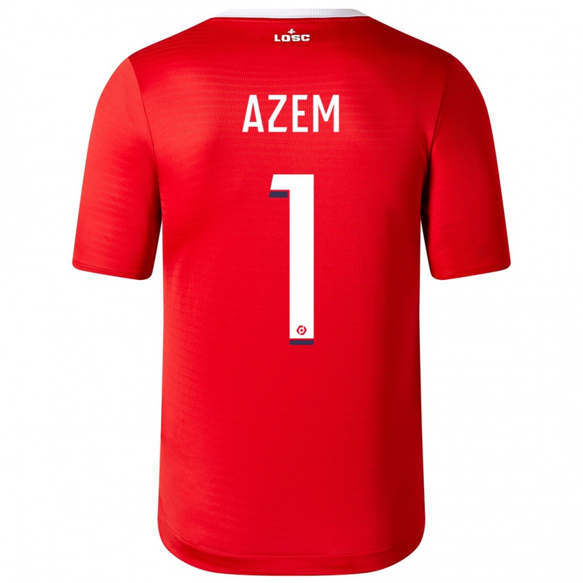 Herren Floriane Azem #1 Rot Heimtrikot Trikot 2023/24 T-Shirt Belgien