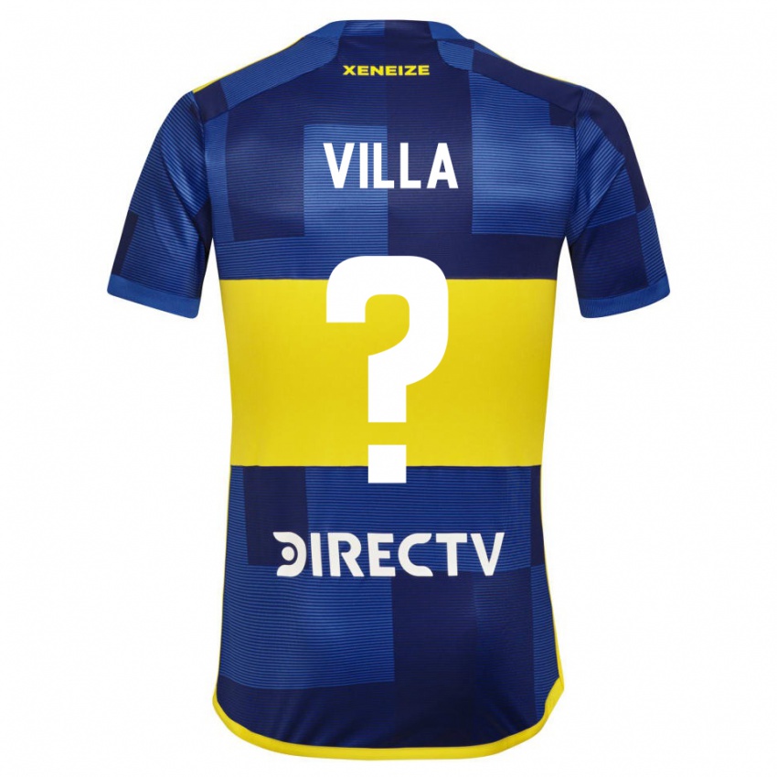 Heren Sebastian Villa #0 Donkerblauw Geel Thuisshirt Thuistenue 2023/24 T-Shirt België