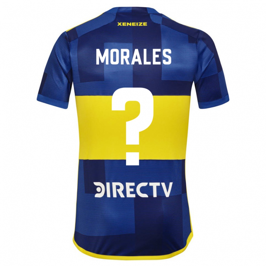 Heren Gonzalo Morales #0 Donkerblauw Geel Thuisshirt Thuistenue 2023/24 T-Shirt België