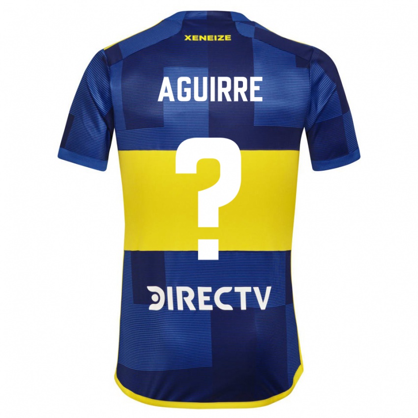 Herren Federico Aguirre #0 Dunkelblau Gelb Heimtrikot Trikot 2023/24 T-Shirt Belgien