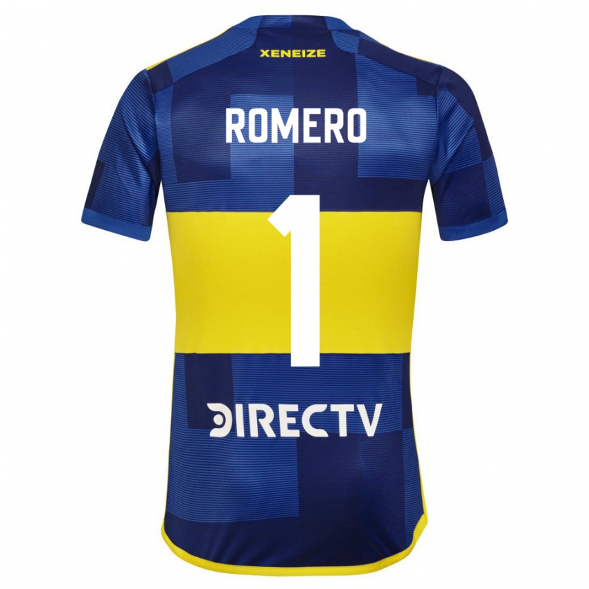 Herren Sergio Romero #1 Dunkelblau Gelb Heimtrikot Trikot 2023/24 T-Shirt Belgien