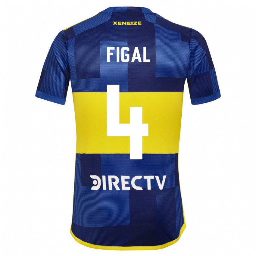 Herren Nicolas Figal #4 Dunkelblau Gelb Heimtrikot Trikot 2023/24 T-Shirt Belgien