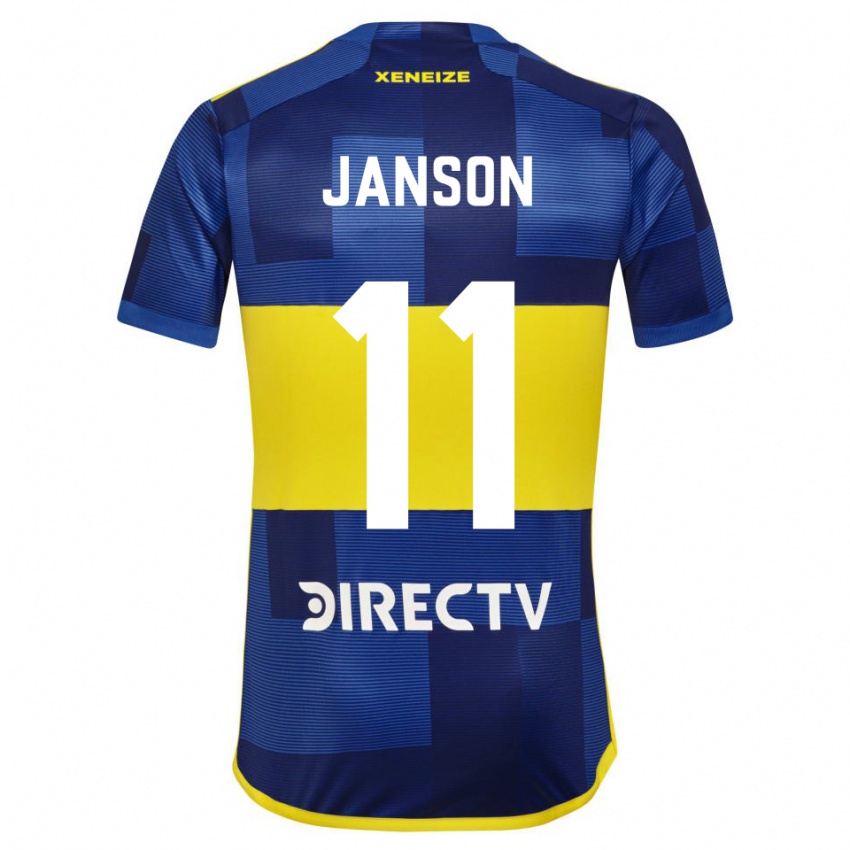 Heren Lucas Janson #11 Donkerblauw Geel Thuisshirt Thuistenue 2023/24 T-Shirt België