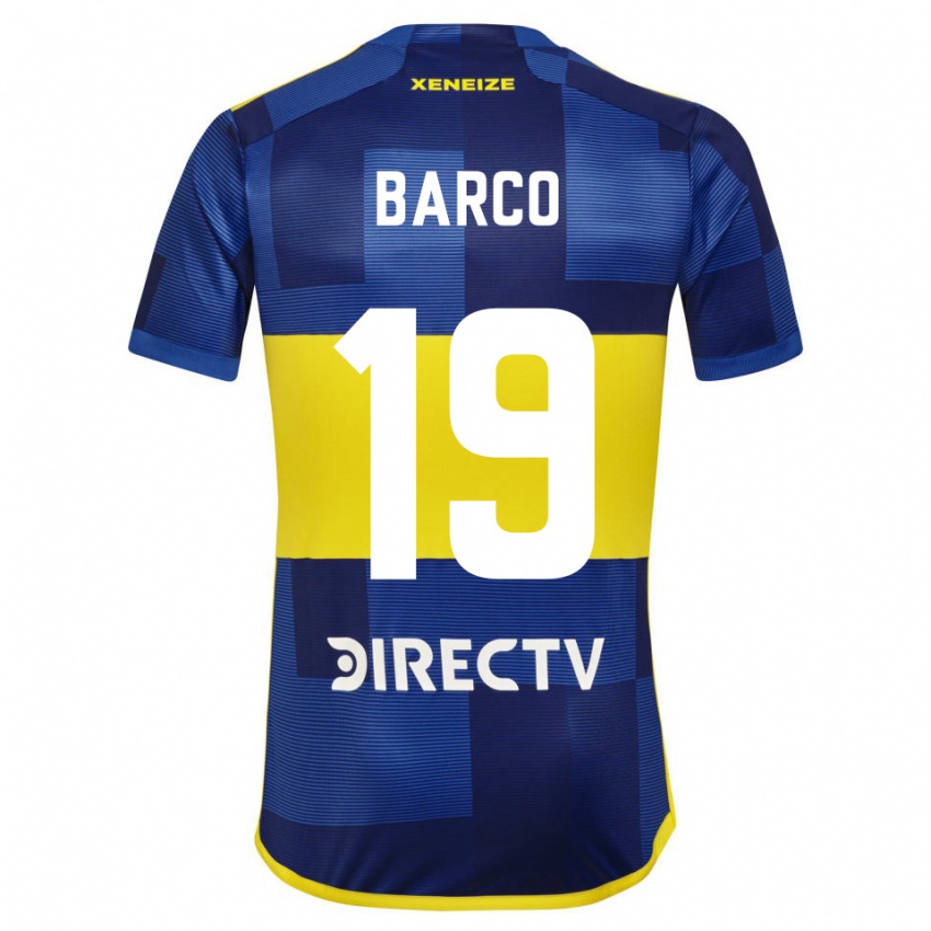 Herren Valentin Barco #19 Dunkelblau Gelb Heimtrikot Trikot 2023/24 T-Shirt Belgien