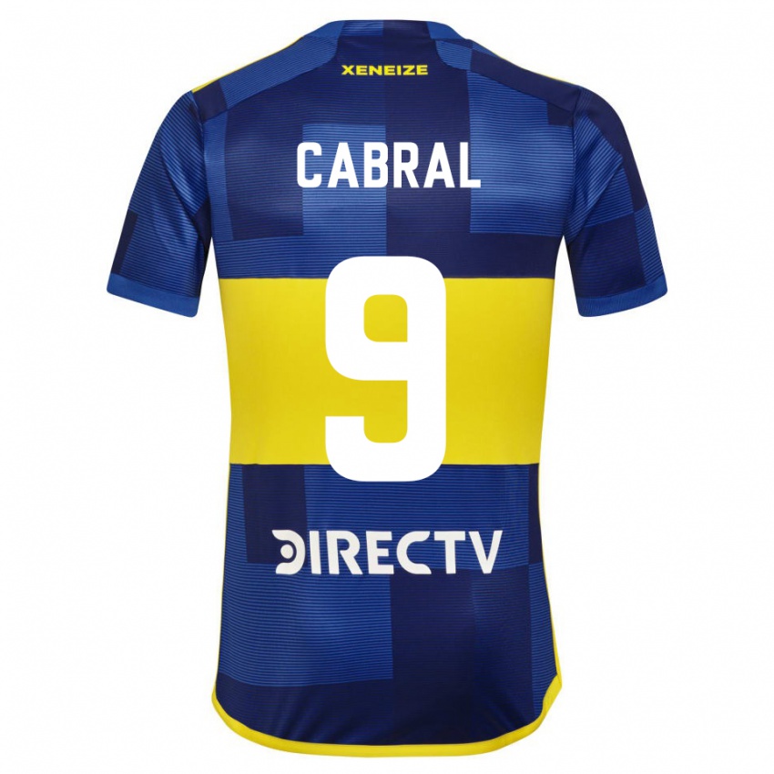 Herren Bruno Cabral #9 Dunkelblau Gelb Heimtrikot Trikot 2023/24 T-Shirt Belgien