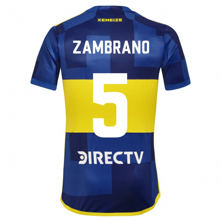 Herren Carlos Zambrano #5 Dunkelblau Gelb Heimtrikot Trikot 2023/24 T-Shirt Belgien