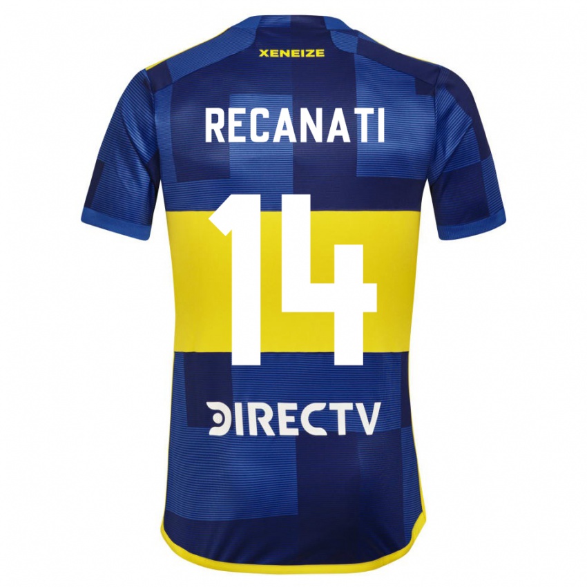 Herren Bianca Recanati #14 Dunkelblau Gelb Heimtrikot Trikot 2023/24 T-Shirt Belgien